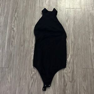 Free people eyelet high neck sleeveless body suit